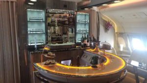 The famous Emirates' on-board bar!