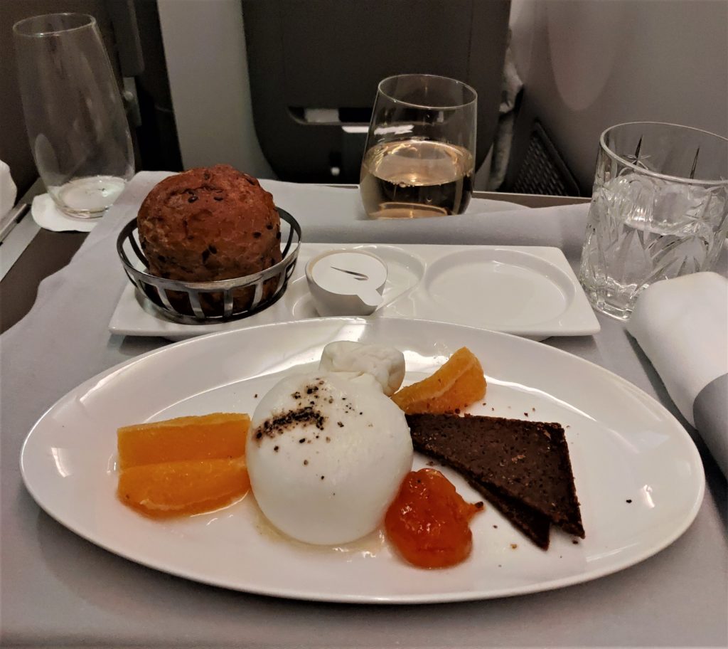 BA33 Business Class catering