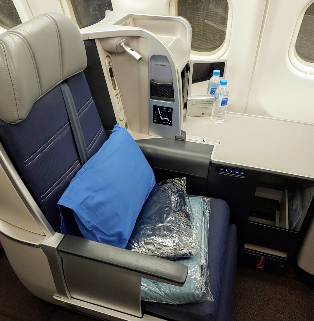 MH160 Business Class seats