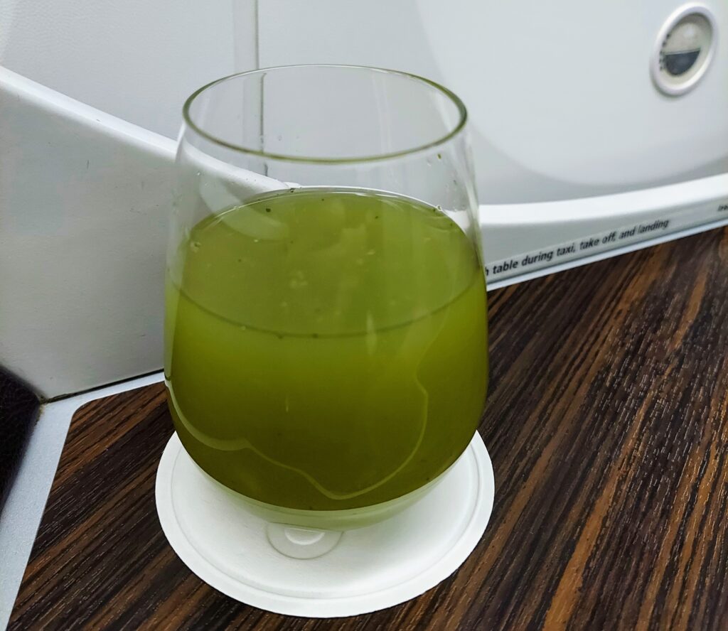 Qatar Airways Business Class Welcome Drink