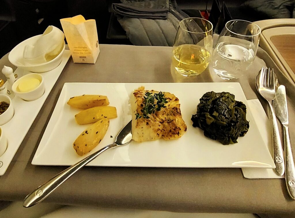 Turkish Airlines Business Class Meal