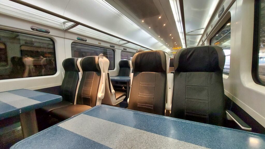 Irish Rail intercity seating