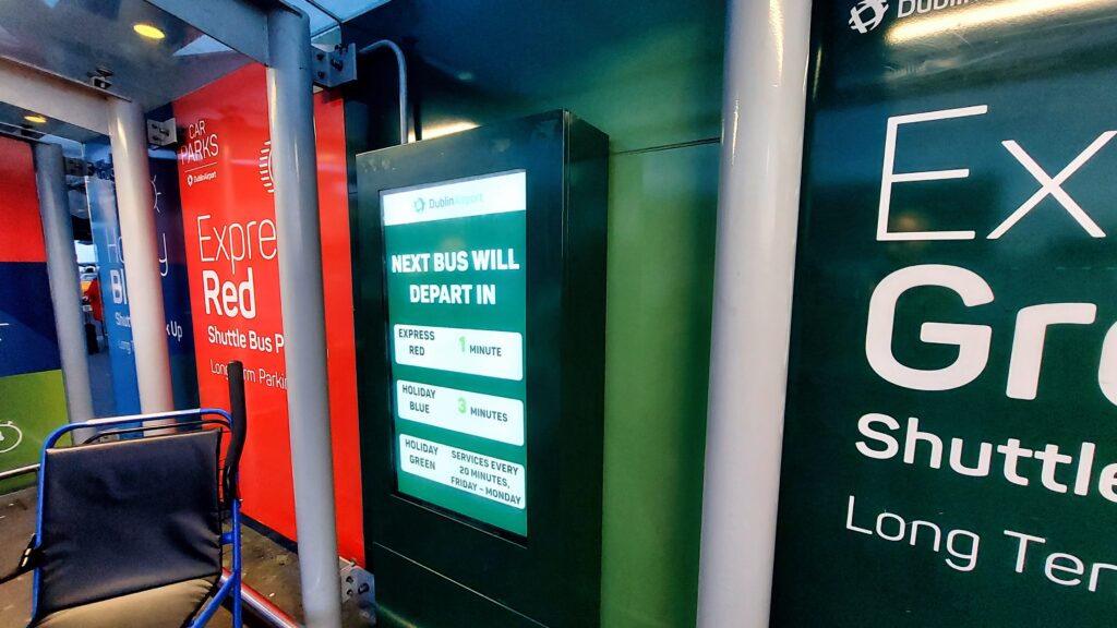 Dublin Airport Parking Information Screens