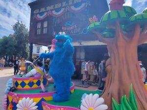 Cookie Monster greets the WSP Cohort