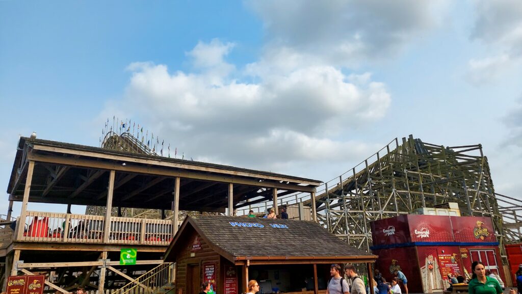 Emerald Park - Wooden rollercoaster